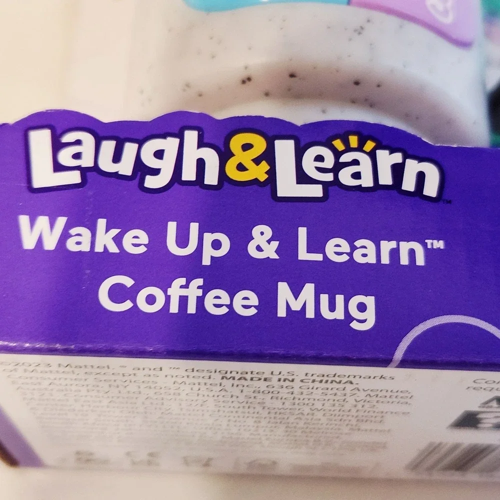New Fisher Price Laugh & Learn Wake Up & Learn Coffee Mug 6 - 36 Months